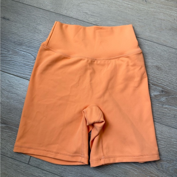 P'tula Pants - P'tula Women's Vibrant Orange Bike Shorts